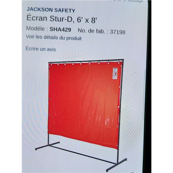 ARMATURE POUR RIDEAU DE SOUDAGE 6' X 8' WILSON SERIES M66-68