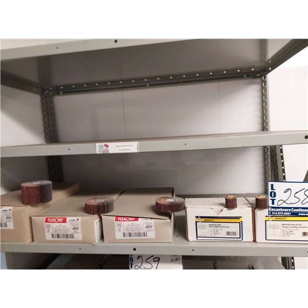 BOITE DE 10 ROUE À FEUILLES ABRASIF ASST.