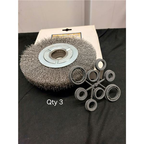 BROSSE MÉTALLIQUE POUR MEULE 1-3/4" X 5/8" X 1/2"