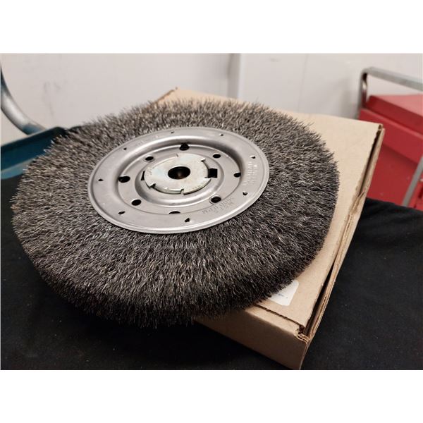 BROSSE MÉTALLIQUE GAUFFRÉE 10" O.D 3/4 A.H FLEXOVIT