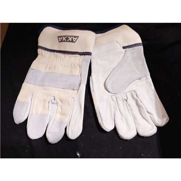 PAIRE DE GANTS TRAVAIL CUIR GR. 10 AKKA S75CS/10