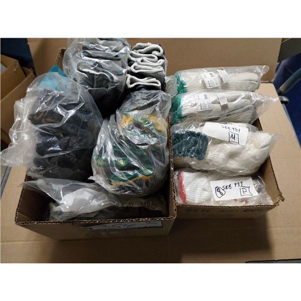 LOT DE 80+ PAIRES DE GANTS ASST.