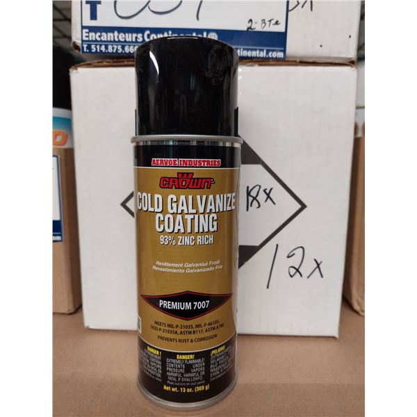 CANETTES DE COLD GALVANIZE COATING 13 OZ CROWN