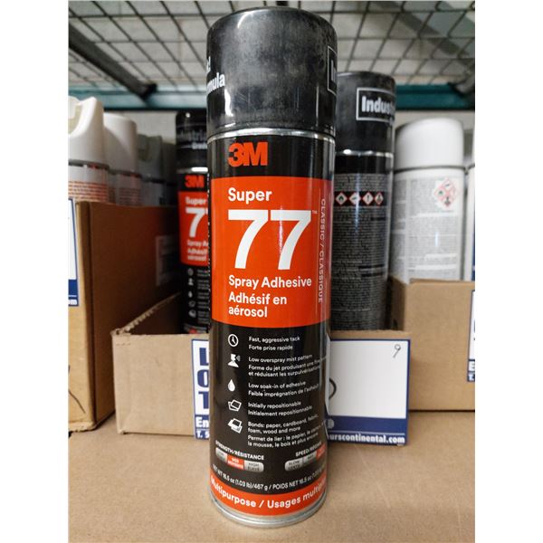 CANETTES D'ADHÉSIF EN AÉROSOL SUPER 77 16.5 OZ 3M