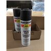 Image 1 : CANETTES DE PEINTURE ENDUIT HAUTE TEMPÉRATURE NOIR 15 OZ RUST-OLEUM