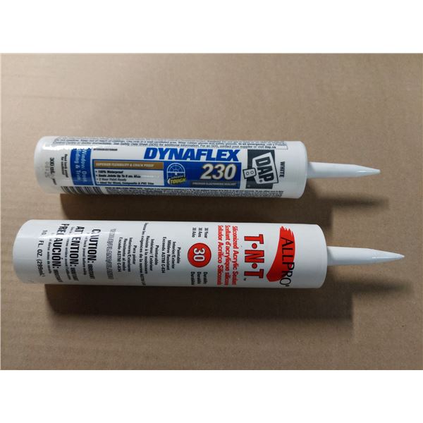 LOT DE 14 TUBES DE SILICONE ASST.