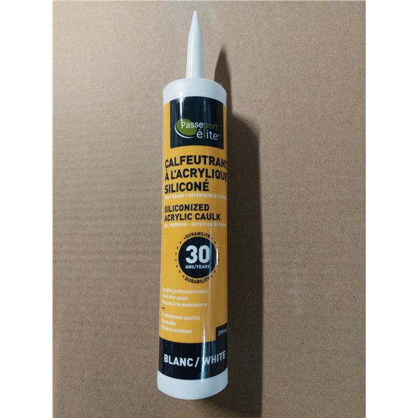 TUBES DE CALFEUTRANT ACRYLIQUE TOUT-USAGE BLANC 290 ML