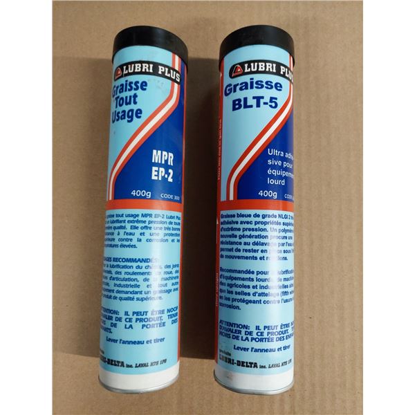 LOT DE 6 TUBES DE GRAISSES ASST.