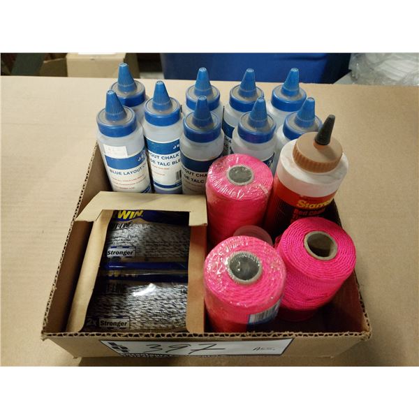 LOT DE 16 PRODUITS ASST. POUR CHALK LINE
