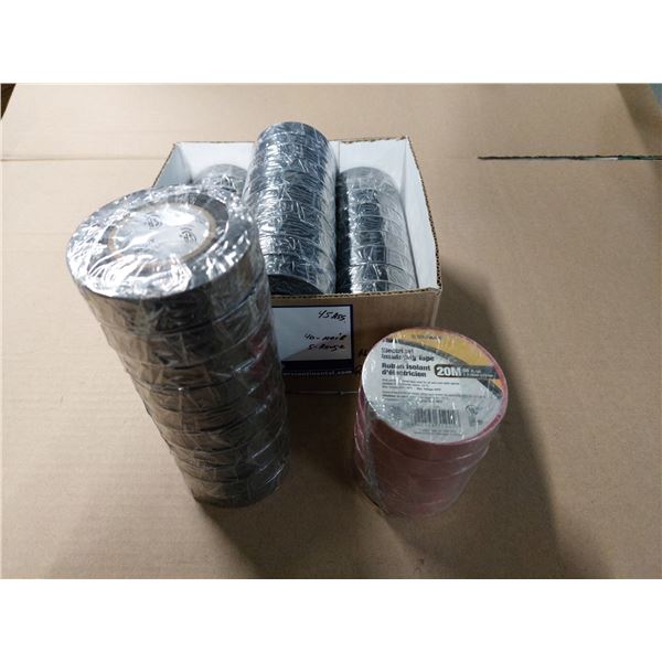 ROULEAUX TAPE ÉLECTRIQUE COULEUR ASST.