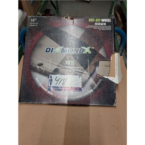 LAME À DIAMANT 16" DIAMOND X