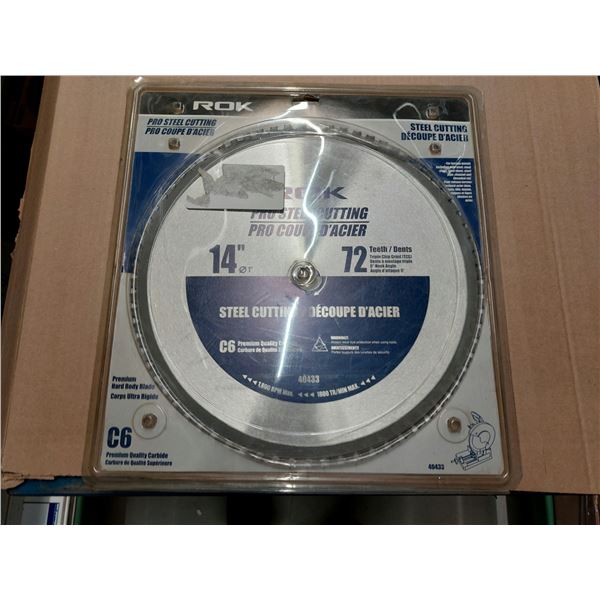 LAME PRO-COUPE D'ACIER 14" 72 DENTS ROK