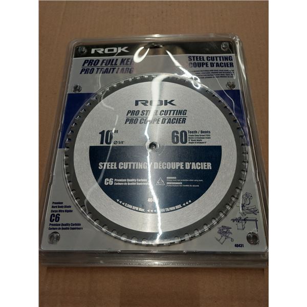 LAME PRO COUPE D'ACIER 10" 60 DENTS ROK