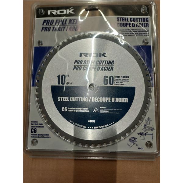 LAME PRO COUPE D'ACIER 10" 60 DENTS ROK