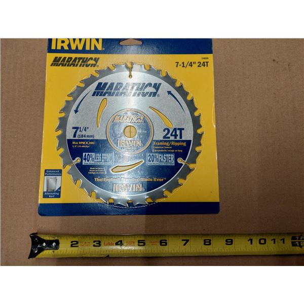LAME POUR CHARPENTE 7-1/4" 24T IRWIN
