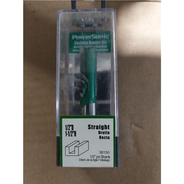 MÈCHE DE TOUPIE EN CARBURE 1/2" DROITE POWERSONIC