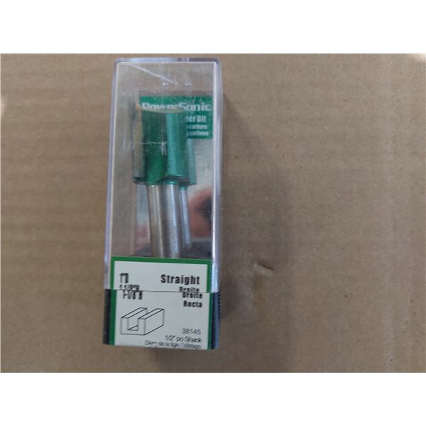 MÈCHE DE TOUPIE EN CARBURE 1/8" X 1/2" DROITE POWERSONIC