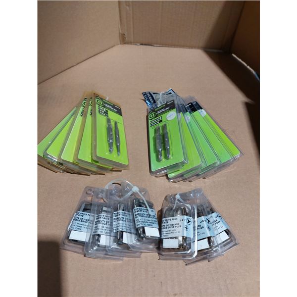 LOT DE 12 EMBOUTS TOURNEVIS HSS GREENLEE
