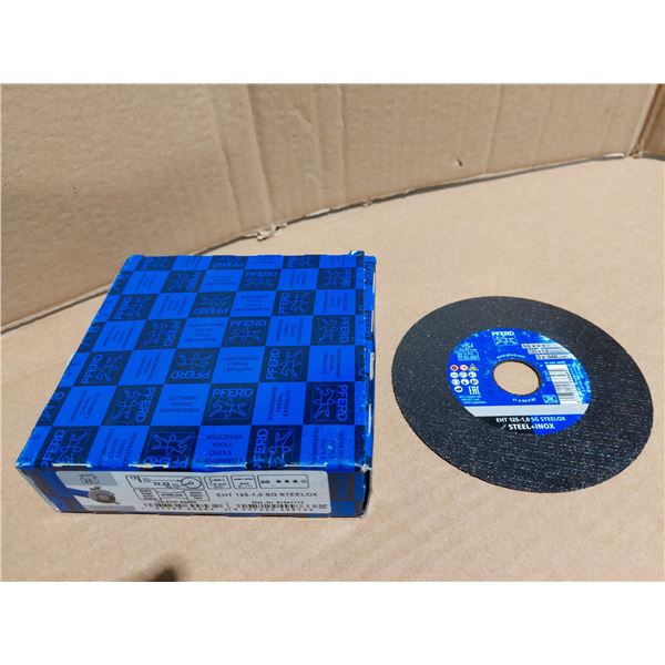 BOITE DE 25 LAMES ACIER / INOX 125 X 1.0 STEEL + INOX