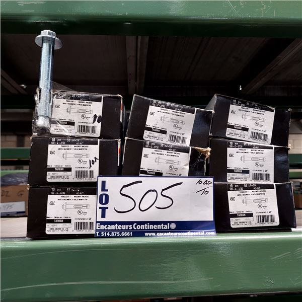 BOITE DE 10 ANCRAGES À MAÇONNERIE 5/8" X 4-1/4" COBRA