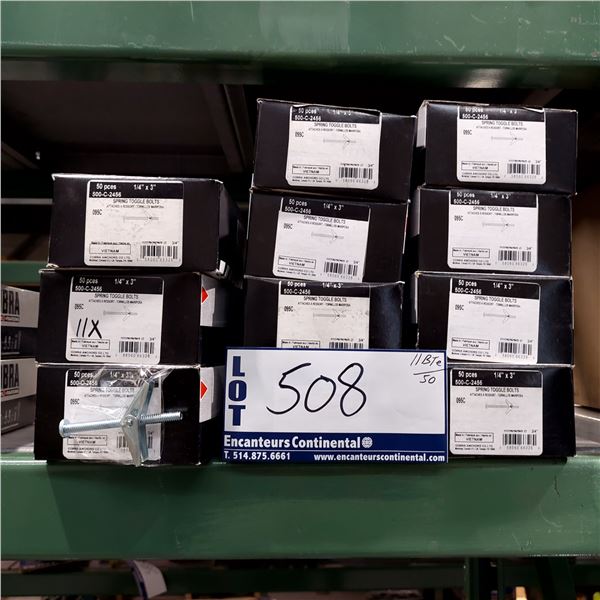 BOITE DE 50 ATTACHES À RESSORT 1/4" X 3" COBRA