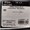 Image 3 : BOITE DE 50 ATTACHES À RESSORT 1/4" X 3" COBRA