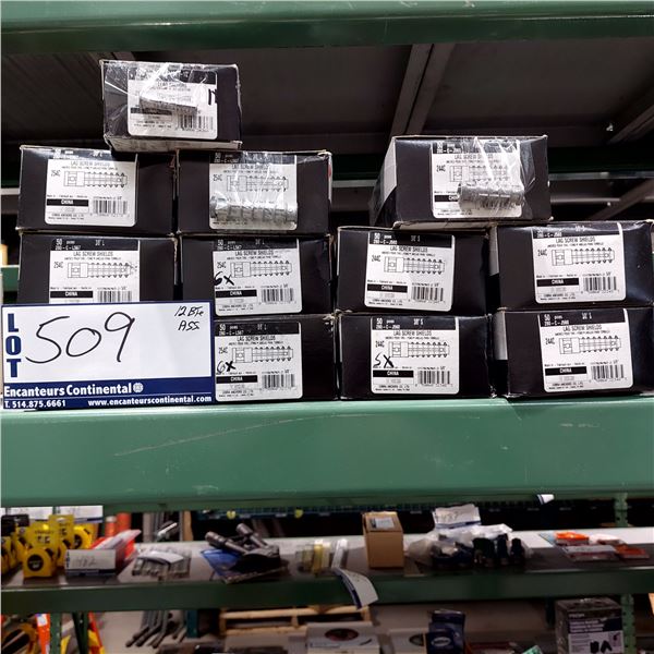 LOT DE 12 BOITES ASST. D’ANCRAGES POUR TIRE-FOND VOIR PHOTO COBRA