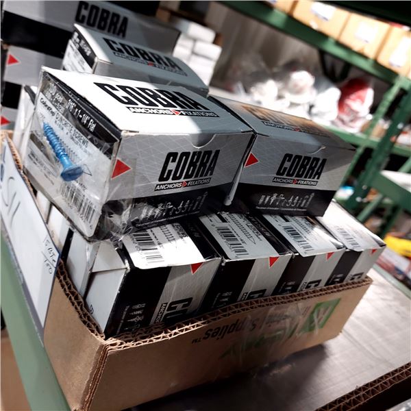 BOITE DE 100 VIS À BÉTON 3/16" X 1-1/4" FLAT COBRA