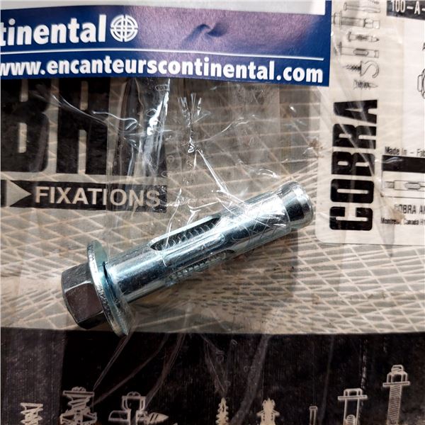 ANCRAGES À MAÇONNERIE 1/2" X 2-1/4" COBRA, 500 PCS