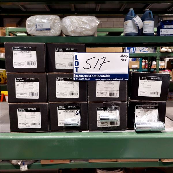 LOT DE 10 BOITES ASST. D’ANCRAGES À IMPACT COBRA VOIR PHOTO