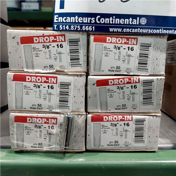 BOITE DE 50 DROP IN 3/8"-16 SIMPSON