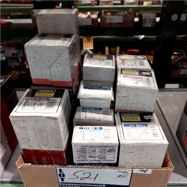 LOT DE 10 BOITES ASST. VOIR PHOTO