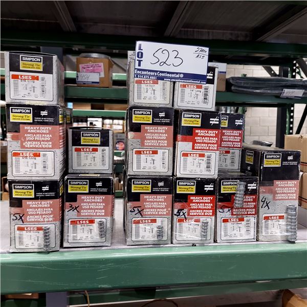 LOT DE 27 BOITES D’ANCRAGES POUR SERVICE DUR ASST.