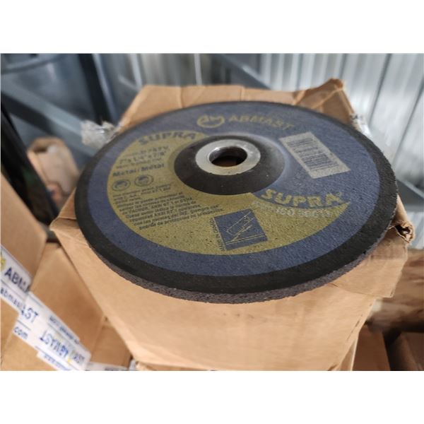 BTE/25 DISQUES POUR MÉTAL 7" X 1/4" X 7/8" SUPRA