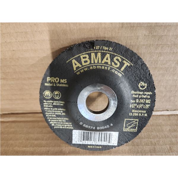 BTE/25 DISQUES POUR MÉTAL/STAINLESS 4-1/2" X 1/4" X 7/8" ABMAST