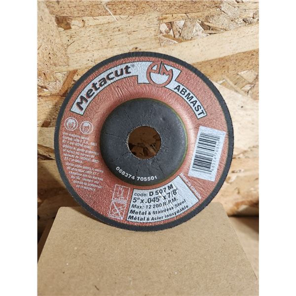 BTE/25 DISQUES ABRASIFS POUR MÉTAL/ACIER INOXYDABLE 5" X .045" X 7/8" ABMAST
