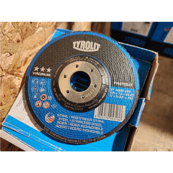 LOT DE 3 BTE/10 DISQUES ABRASIFS ACIER/ACIER INOX 5" X 3/32" X 7/8" ABMAST