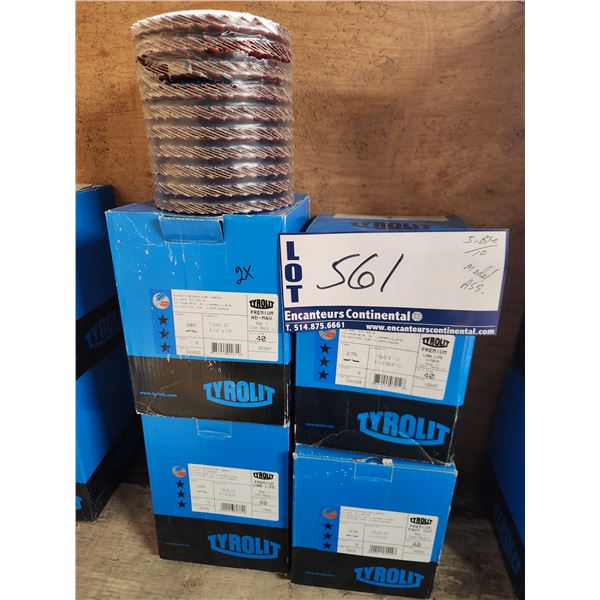 LOT DE 5 BTE/10 DISQUES ABRASIFS ASS. VOIR PHOTO