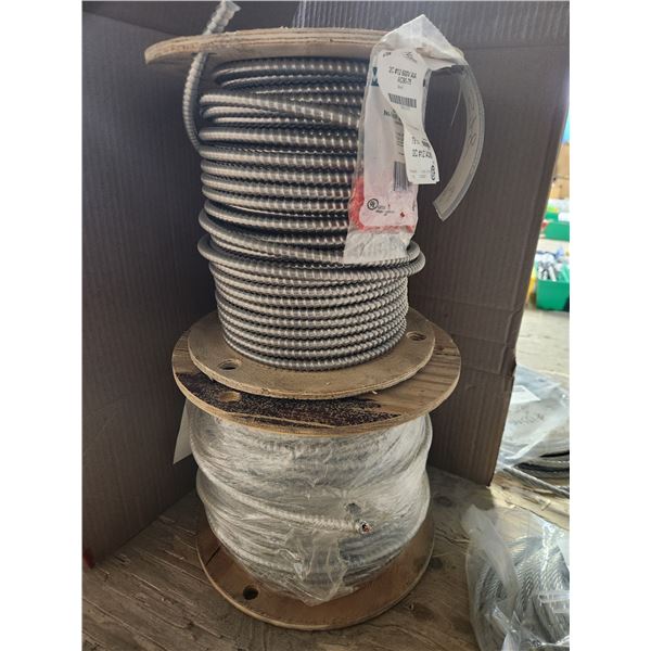 LOT DE 2 CÂBLES D'ACIER ASS. VOIR PHOTO