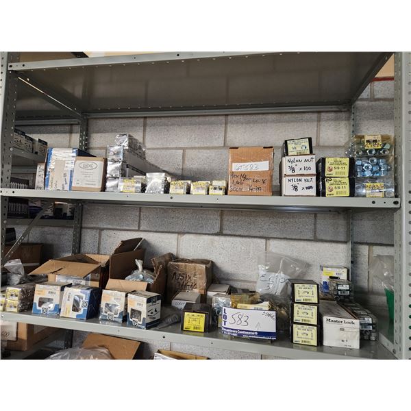 LOT DE 1000+ ÉCROUS, RONDELLES ASS.