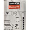 Image 2 : MÈCHES À BÉTON 1/4" X 14"-12 SIMPSON