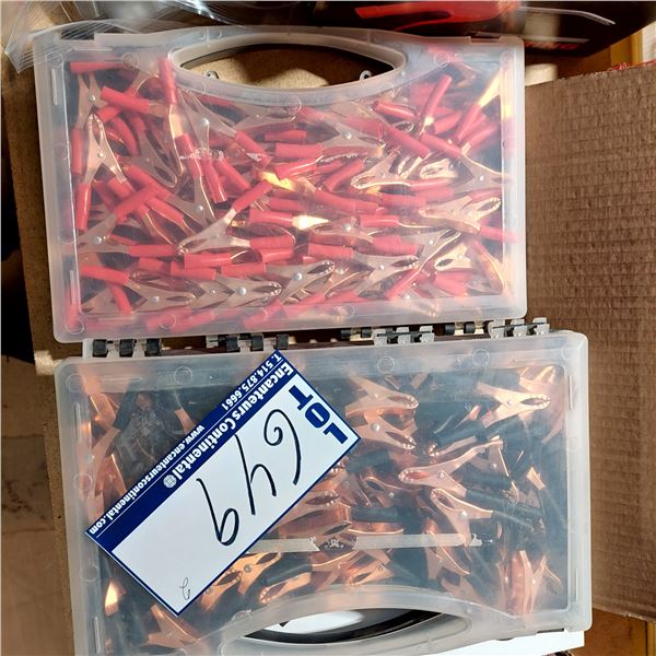 LOT DE 100+ PINCES DE TERMINAL COULEURS ASS.