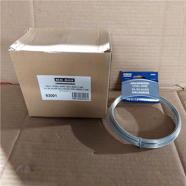 BTE/5 FILS EN ACIER GALVANISÉ 16 GA BEN-MOR