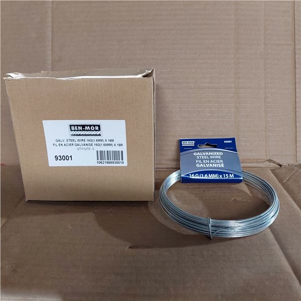 BTE/5 FILS EN ACIER GALVANISÉ 16 GA BEN-MOR