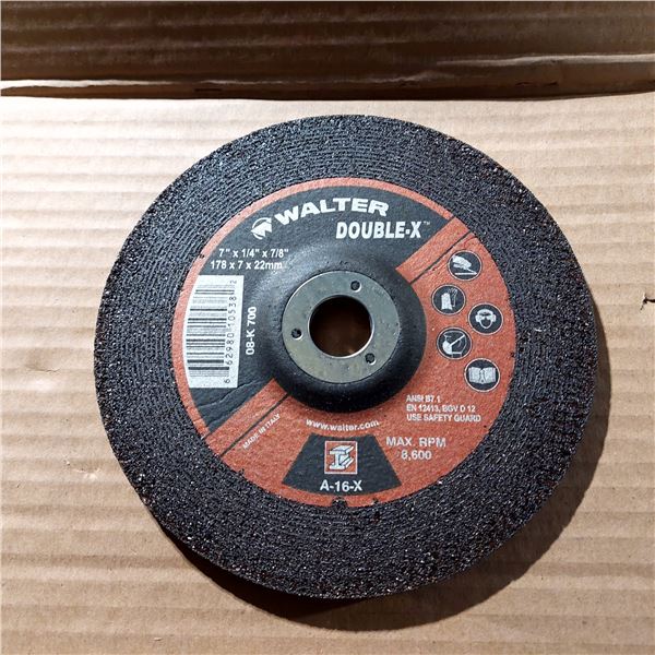 BTE/10 MEULES À RECTIFIER DOUBLE-X 7" X 1/4" X 7/8" WALTER