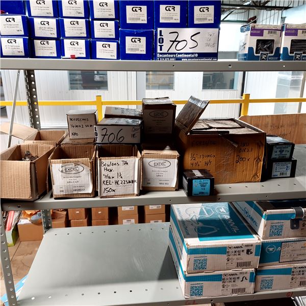 LOT DE 1200+ BOULONS INOX ASS.