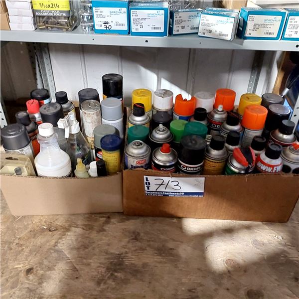 LOT DE 25+ PRODUITS AÉROSOL ASS.