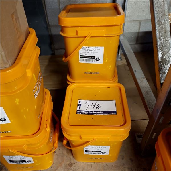 LOT DE 150+ BOULONS 1" X 2-1/2"