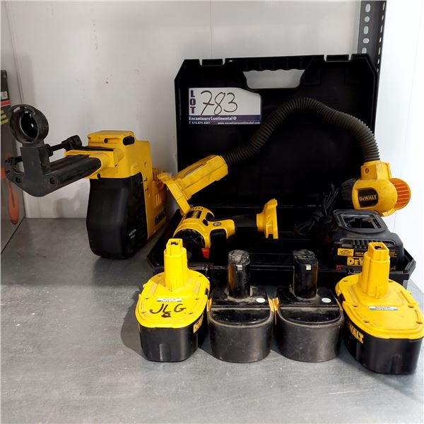 LOT DE 8 OUTILS + BATTERIES DEWALT