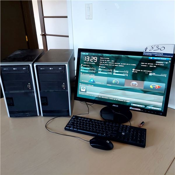 ENSEMBLE D’ORDINATEUR AVEC MONITEUR 24" ASUS